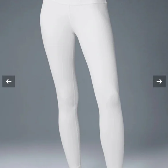 ALO Yoga Classic White Leggings - Picture 4 of 8